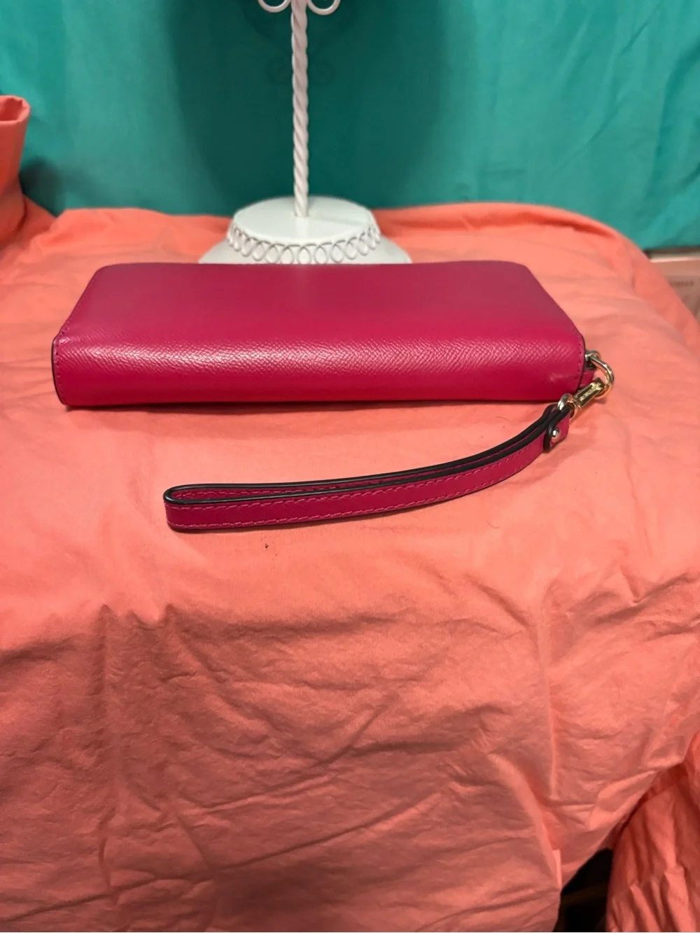 Michael Kors Pink Zip-Around Wristlet Wallet
